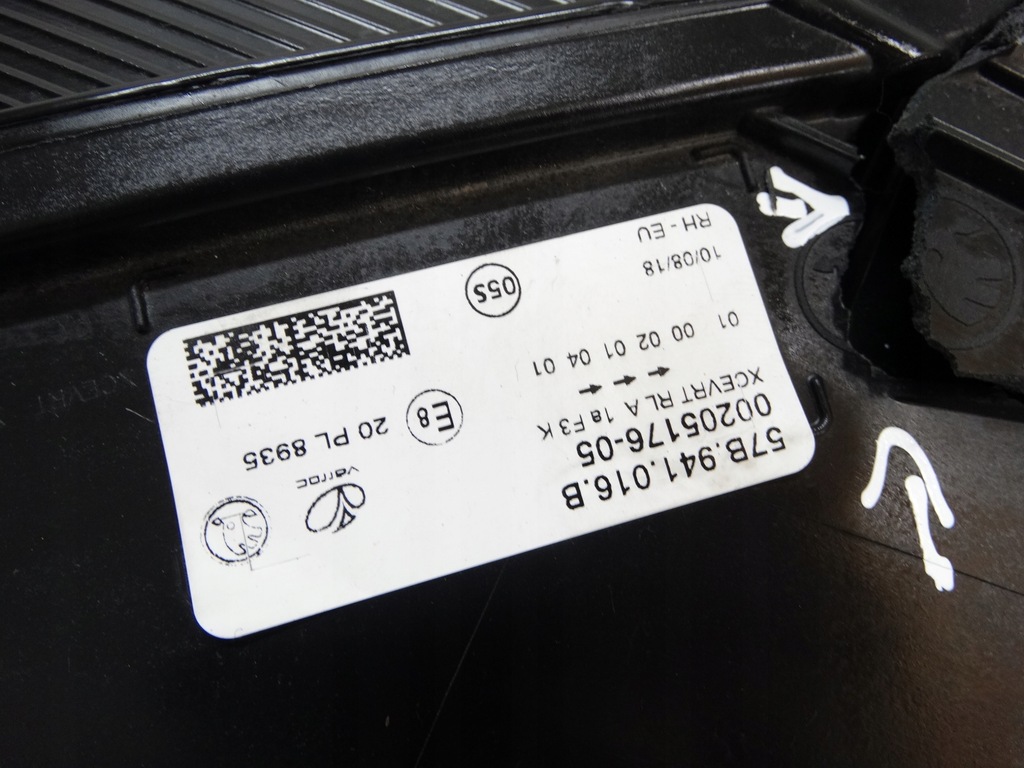 фото №8, Лампа фара правый перед skoda karoq 57b941016b