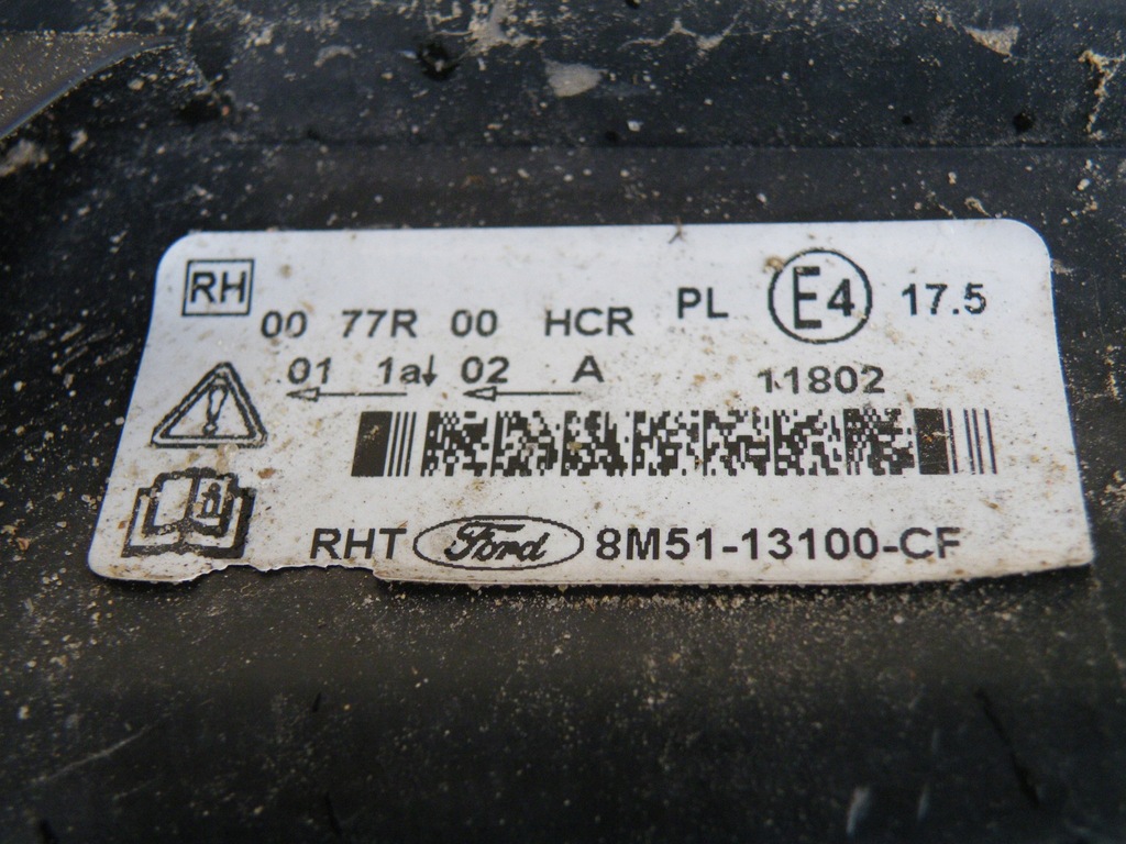 фото №9, Ford focus 2 mk2 ii lift лампа левая передняя фара левый перед светлый