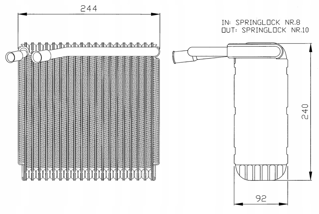 фото №13, Випарник кондиціонера volvo c70 91-97