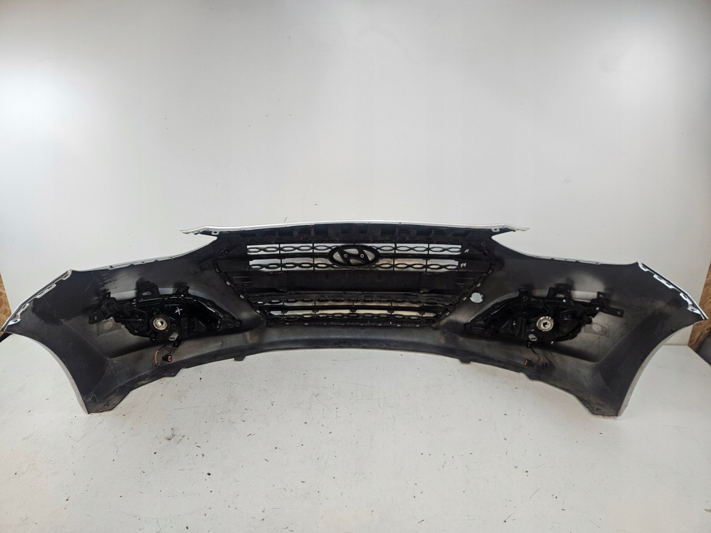 фото №10, Hyundai i30 ii 2 lift 14- бампер передний перед противотуманная фара решётка радиатора 86511-a6000