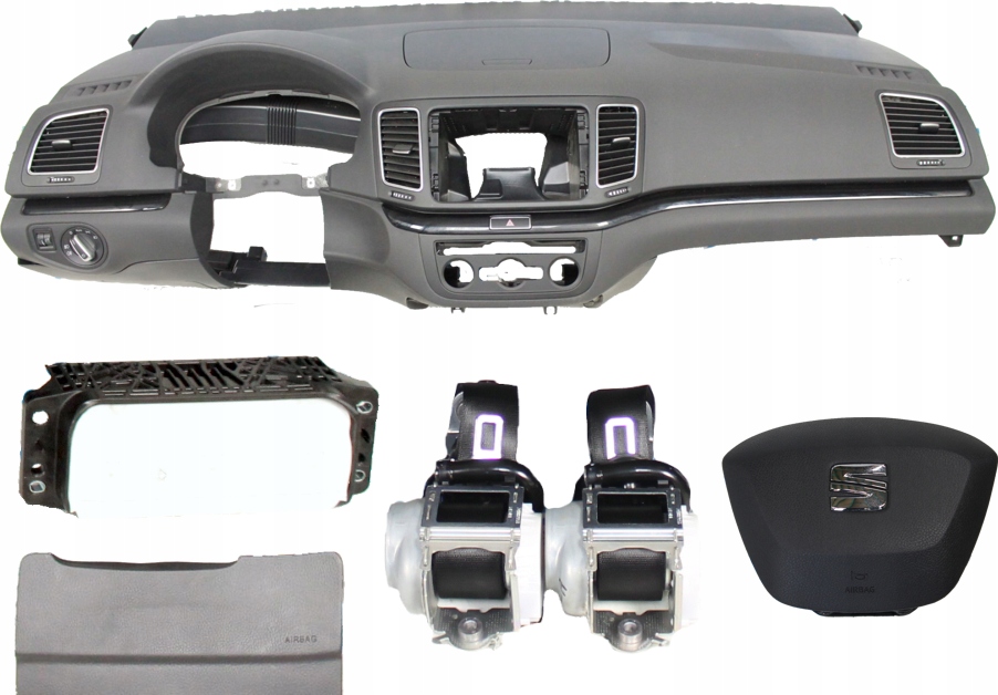 фото №1, Приборная панель консоль подушка безопасности ремни seat alhambra