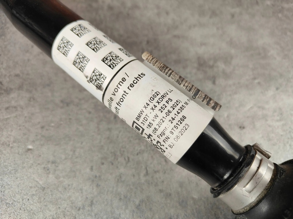 фото №6, Привідний вал правий перед права передня bmw x3 g01 x4 g02 8643184