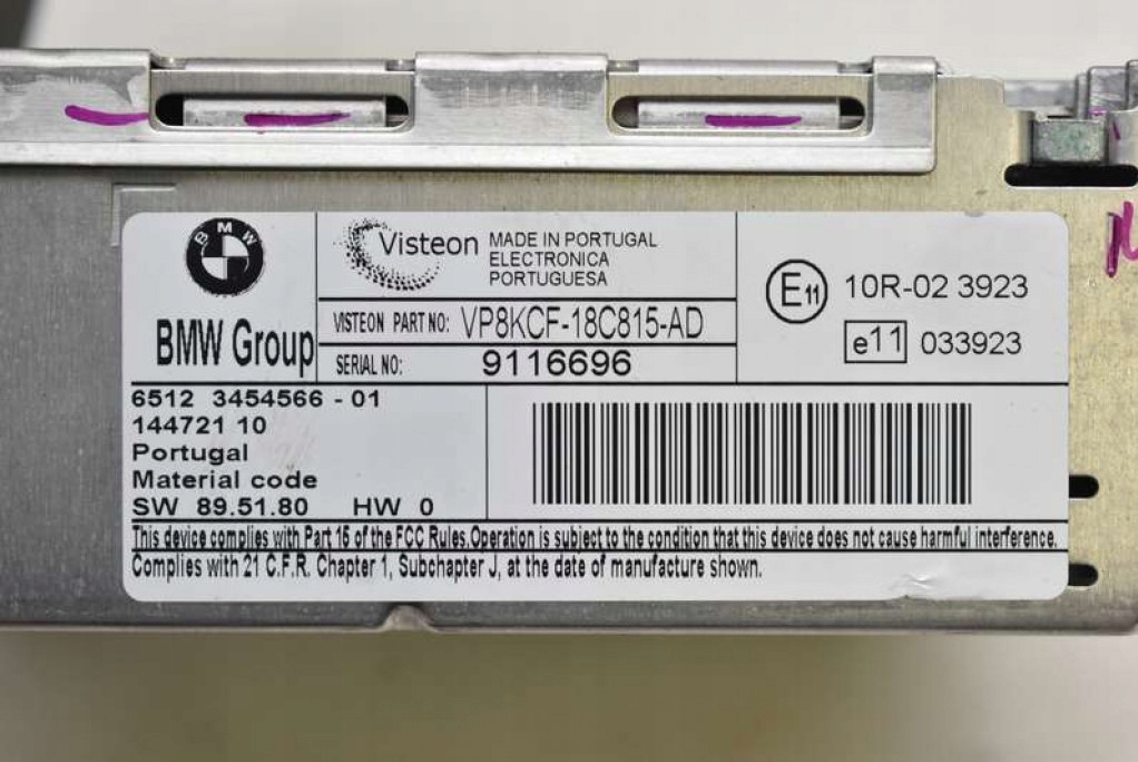 фото №8, Радио радиопроигрыватель cd rds 3454566 mini cooper one r56 06-15