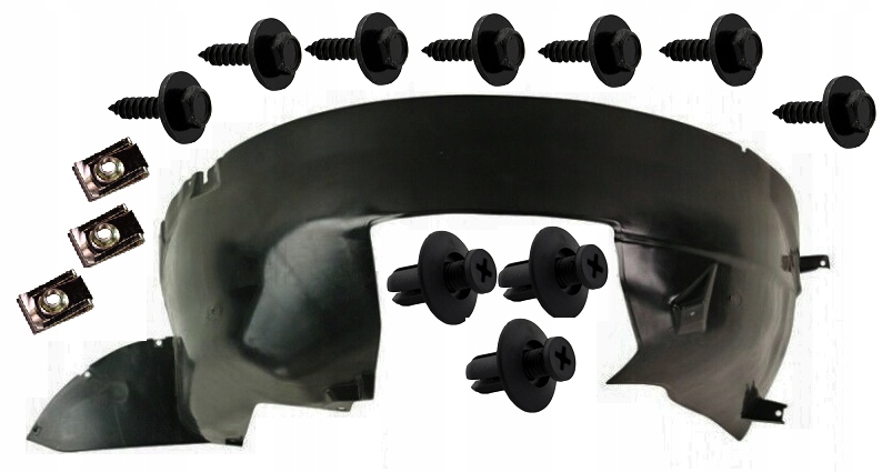 фото №1, Fiat qubo 2007- подкрылок клипсы перед правый