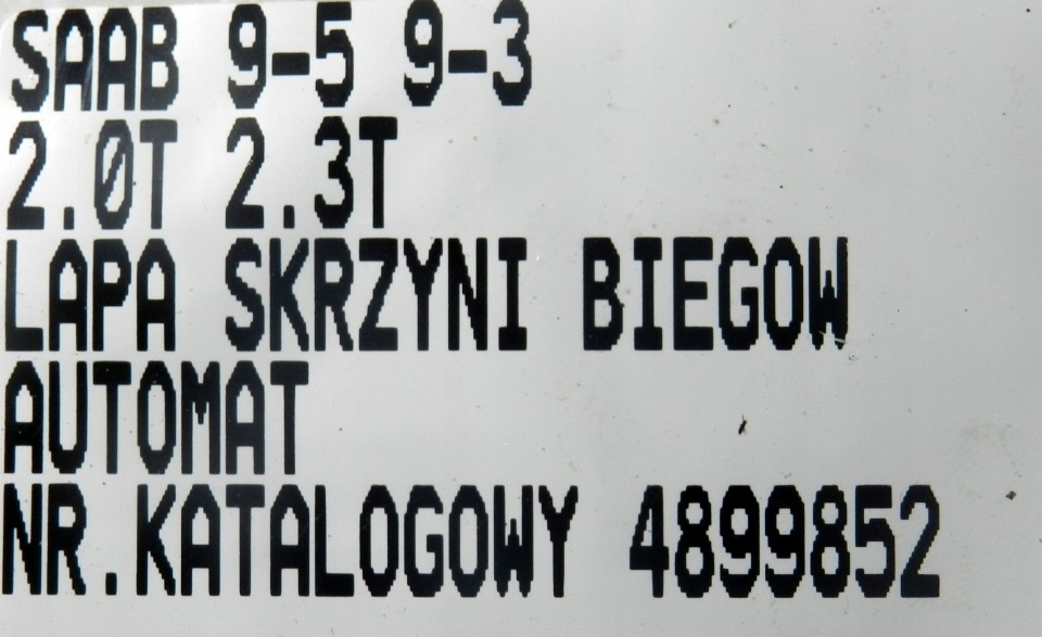 фото №6, Кронштейн коробки автоматичної saab 93 95 9-5 4899852