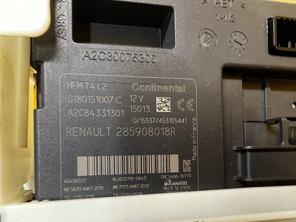 фото №9, Набір стартовий ecu bcm замок запалювання прилади renault captur i przedlift 0.9 tce