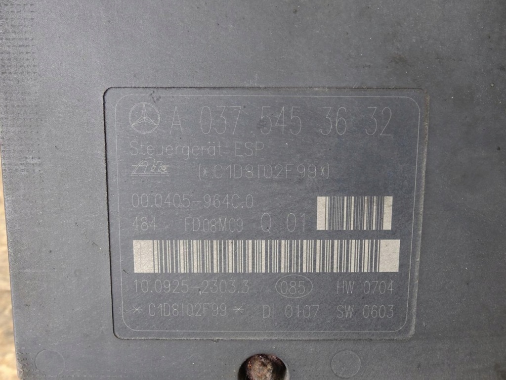 Mercedes cl203 clc 1.8 компресор насос abs a0375453632 a0064314812 Зі Шроту