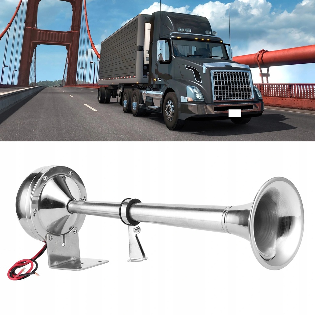 фото №8, Сигнал пневматичний сигнал клаксон trąba 12v