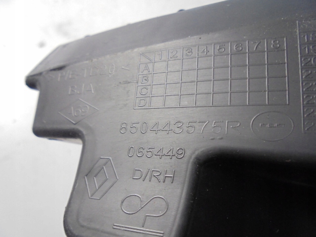 фото №4, Направляющая бампера правый задняя renault clio v 19-