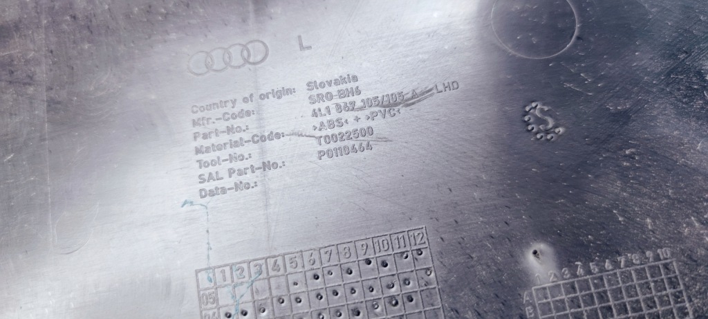 фото №7, Обшивка двері l p audi q7 4l 4l1867105 alcatara 41