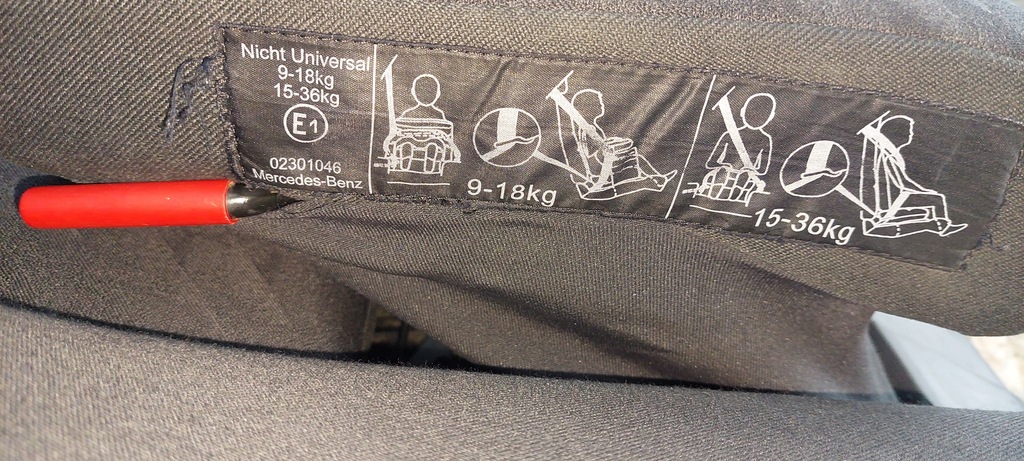 фото №11, Mercedes w211 kombi classic сиденье сиденье задняя isofix foteliki dla dzieci