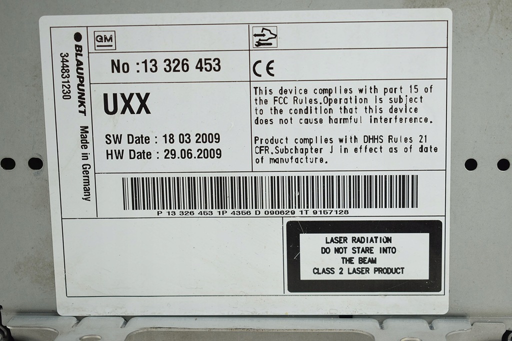 фото №3, Радио радиопроигрыватель opel insignia a 13326453