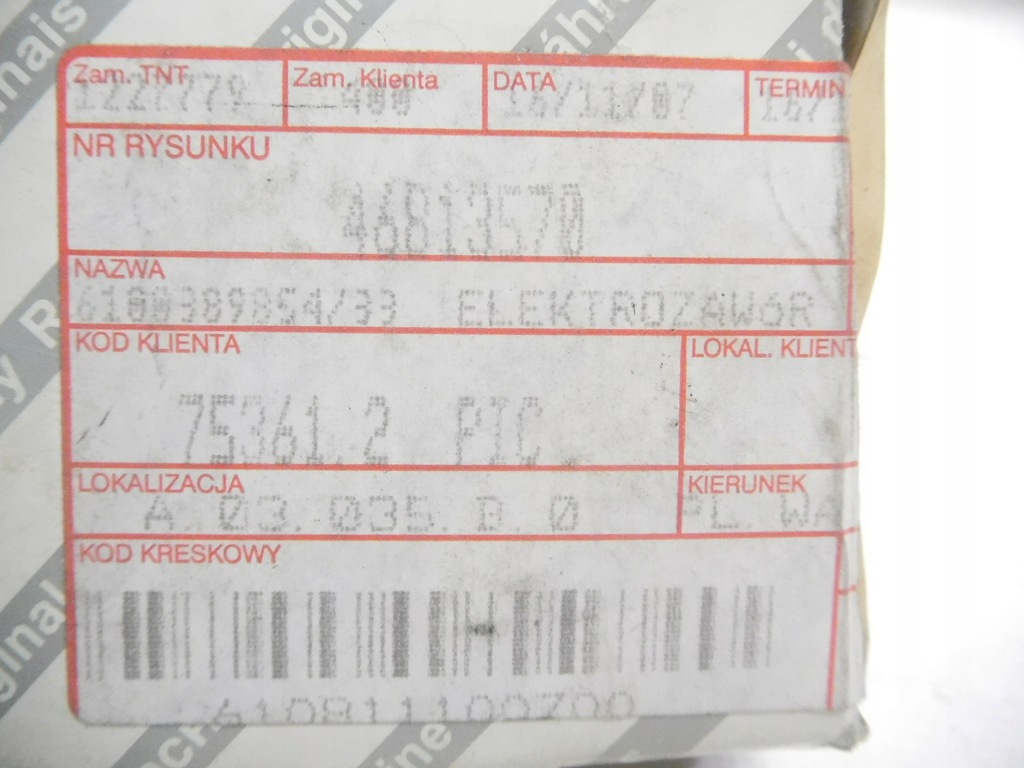 фото №12, Клапан вакуумa alfa romeo 147 оригинальный номер 46813570