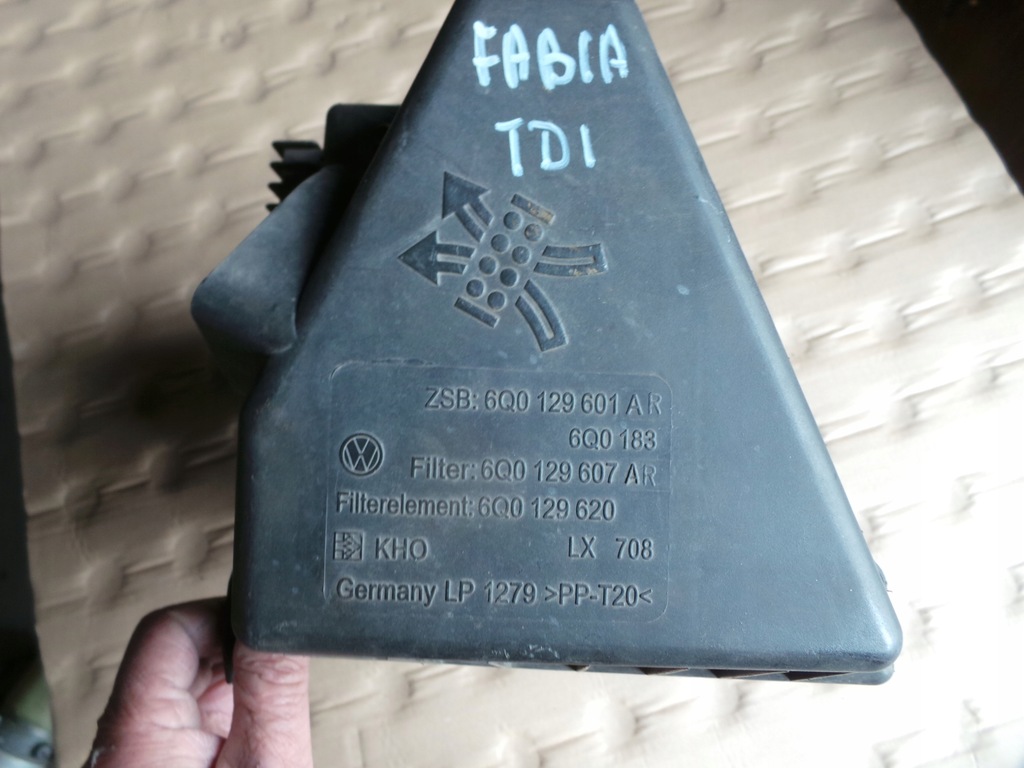 фото №5, Корпус фильтра воздуха skoda fabia i 1.4tdi