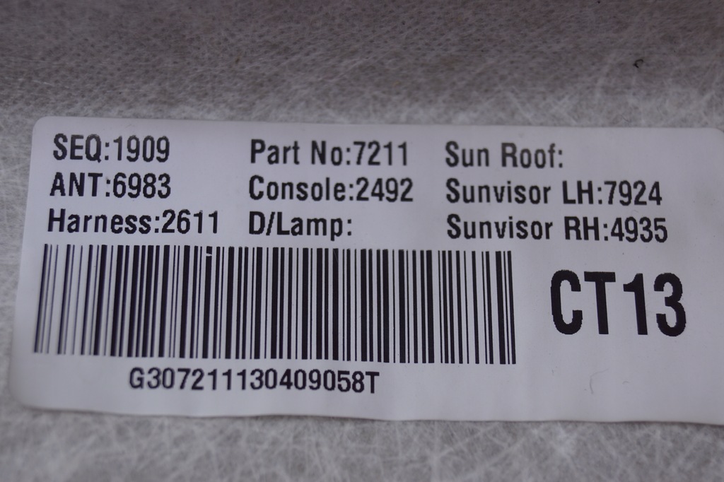 фото №13, Потолок chevrolet trax