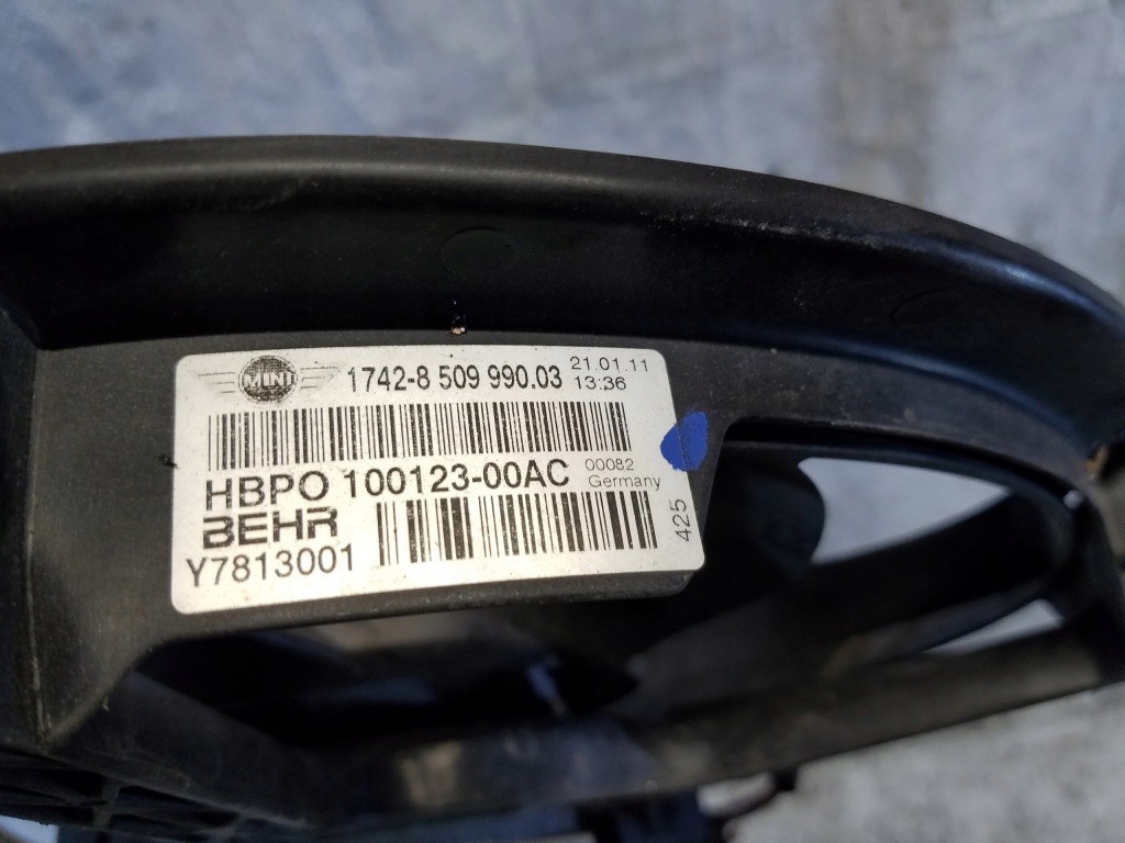 Вентилятор радіатора mini countryman r60 1.6 d 8509990 Доставка