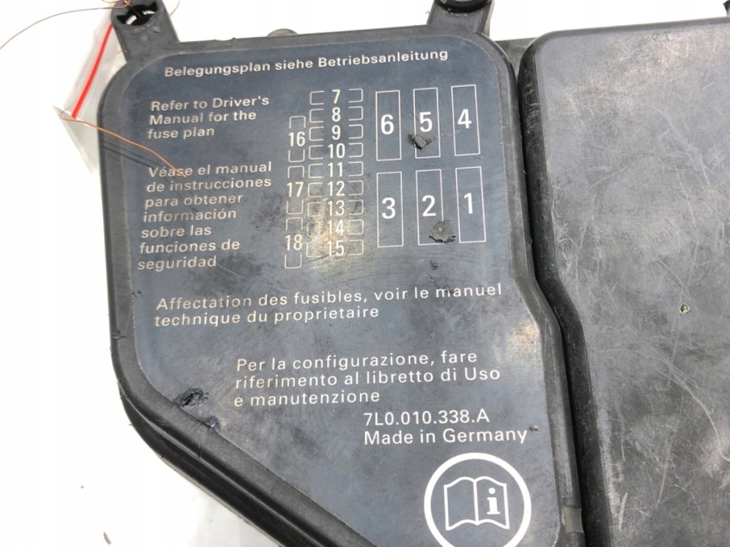 Коробка предохранителей porsche cayenne 7l0010338a 7l0937576b suv 02-10 с Разборки