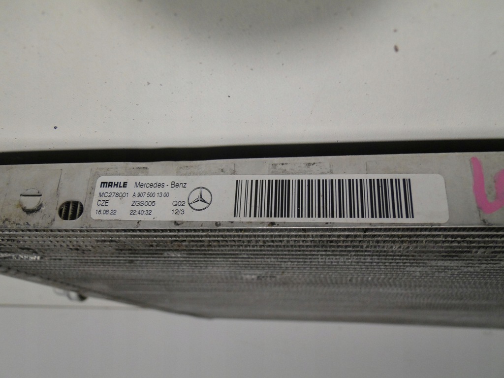 фото №8, Mercedes sprinter w907 907 w910 910 радиатор wody nt низкотемпературная