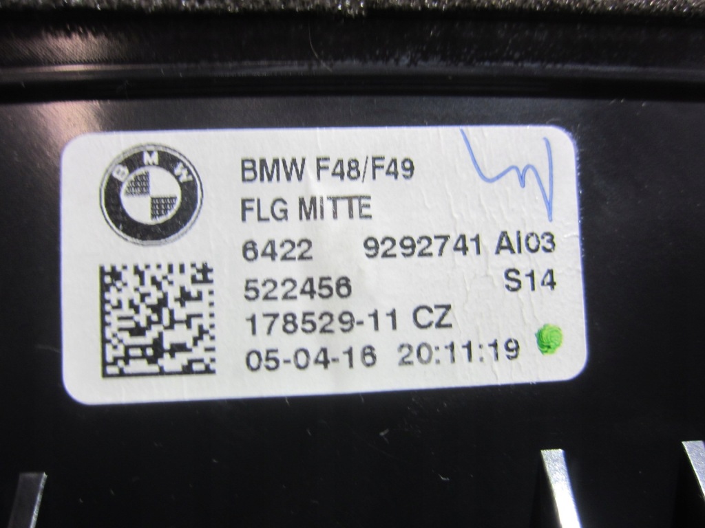 Bmw x1 f48 решётка обдув молдинг perlglanz 9292741 9292739 64229292741 Оригинал