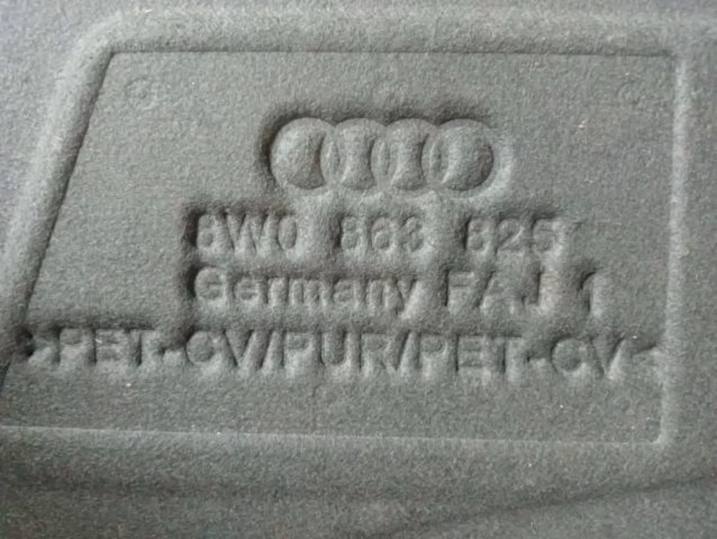 фото №6, Шумоизоляция капот крышки двигателя клипсы audi a4 b9 8w 8w0863825