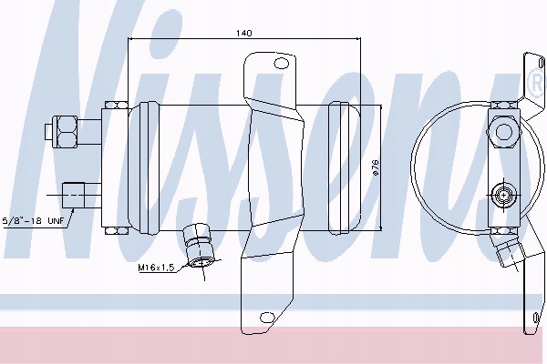 фото №12, Осушитель кондиционера saab 9000 2.0/2.3/3.0 09.88-