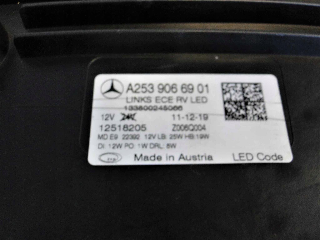 Mercedes glc 253 рестайлінг  фара ліва led high perform Оригінал