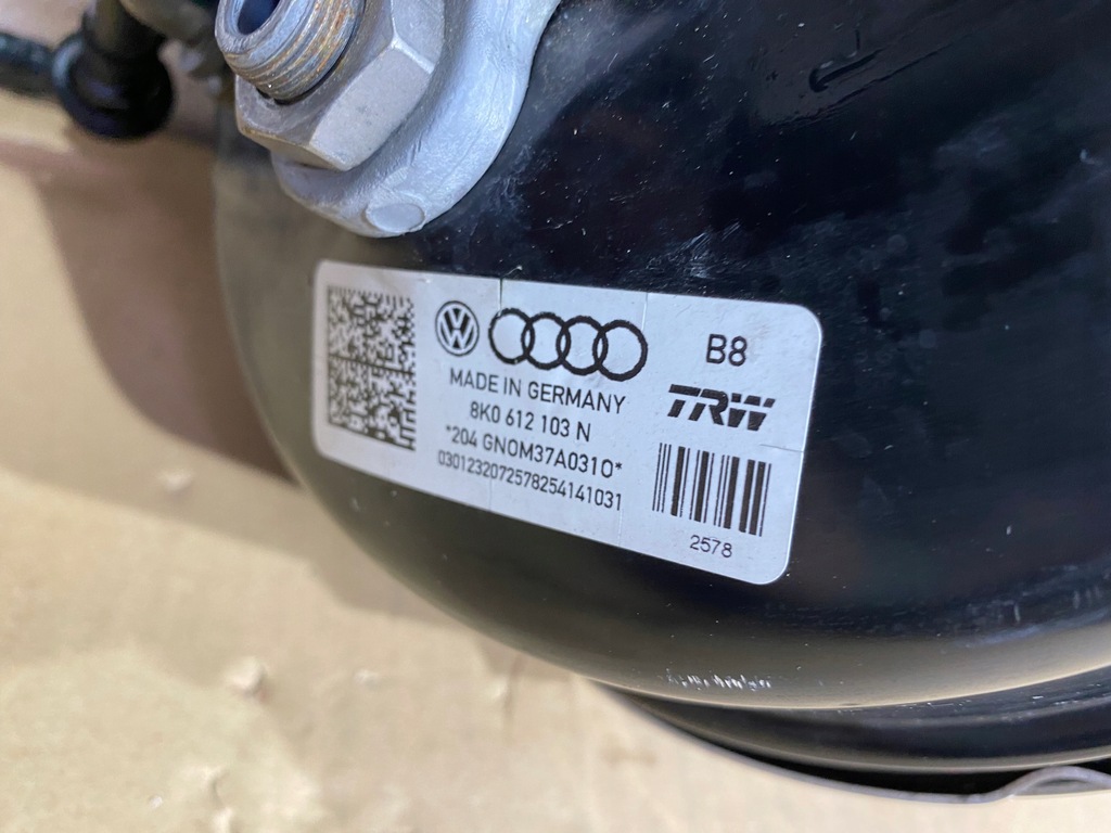 фото №5, Audi a5 s5 8t усилитель тормозов тормоза 8k0612103n