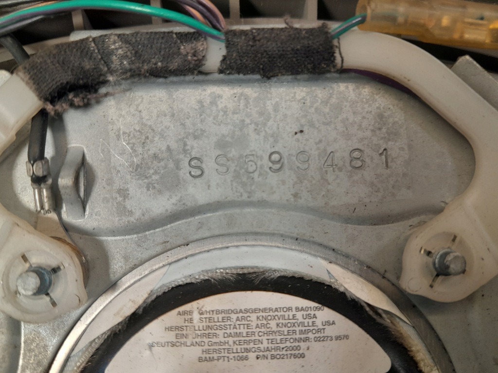 фото №6, Подушка водія air bag chrysler grand voyager