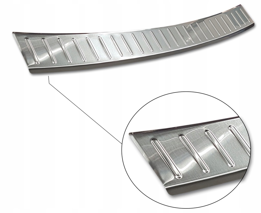 фото №1, Mercedes c class w205 t-model молдинг стальной накладка na бампер задняя