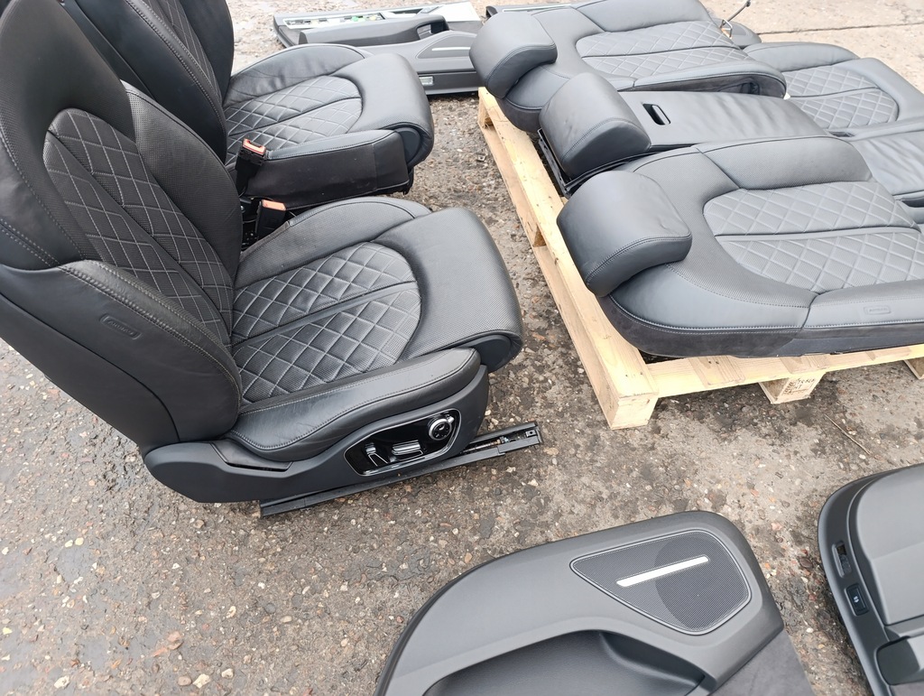 фото №11, Audi a8 d4 сиденья заднее сиденье кожа вентилируемые uk