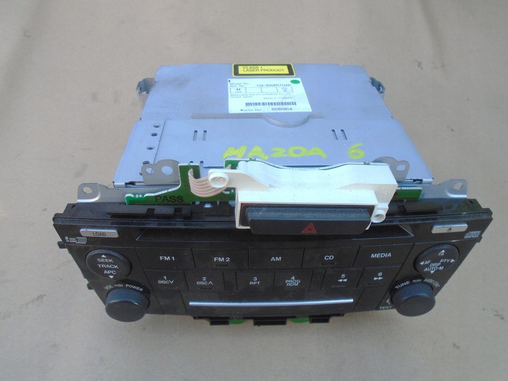 фото №2, Mazda 6 gg gy 02-08r радіо заводський cq-em4570ak