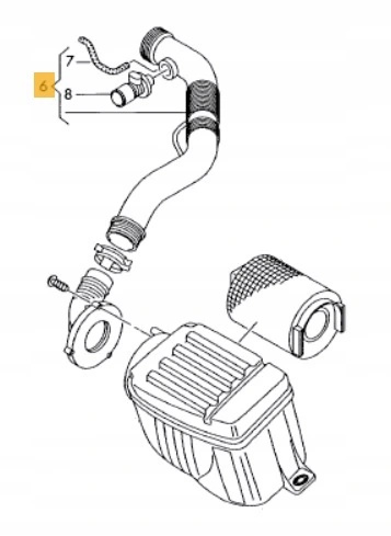 фото №2, Шланг труба фільтра повітря seat altea xl 1.6