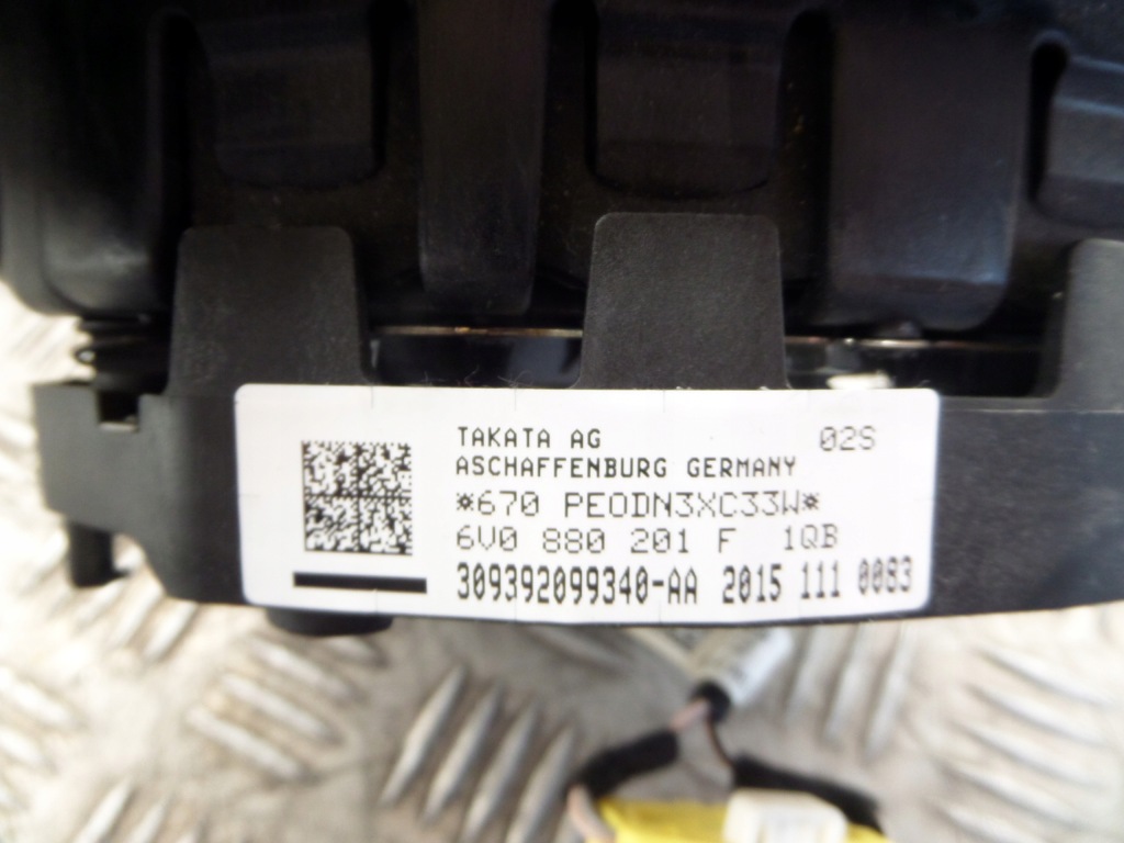 фото №6, Qb011 skoda fabia iii подушка безопасности подушка руля 6v0880201f