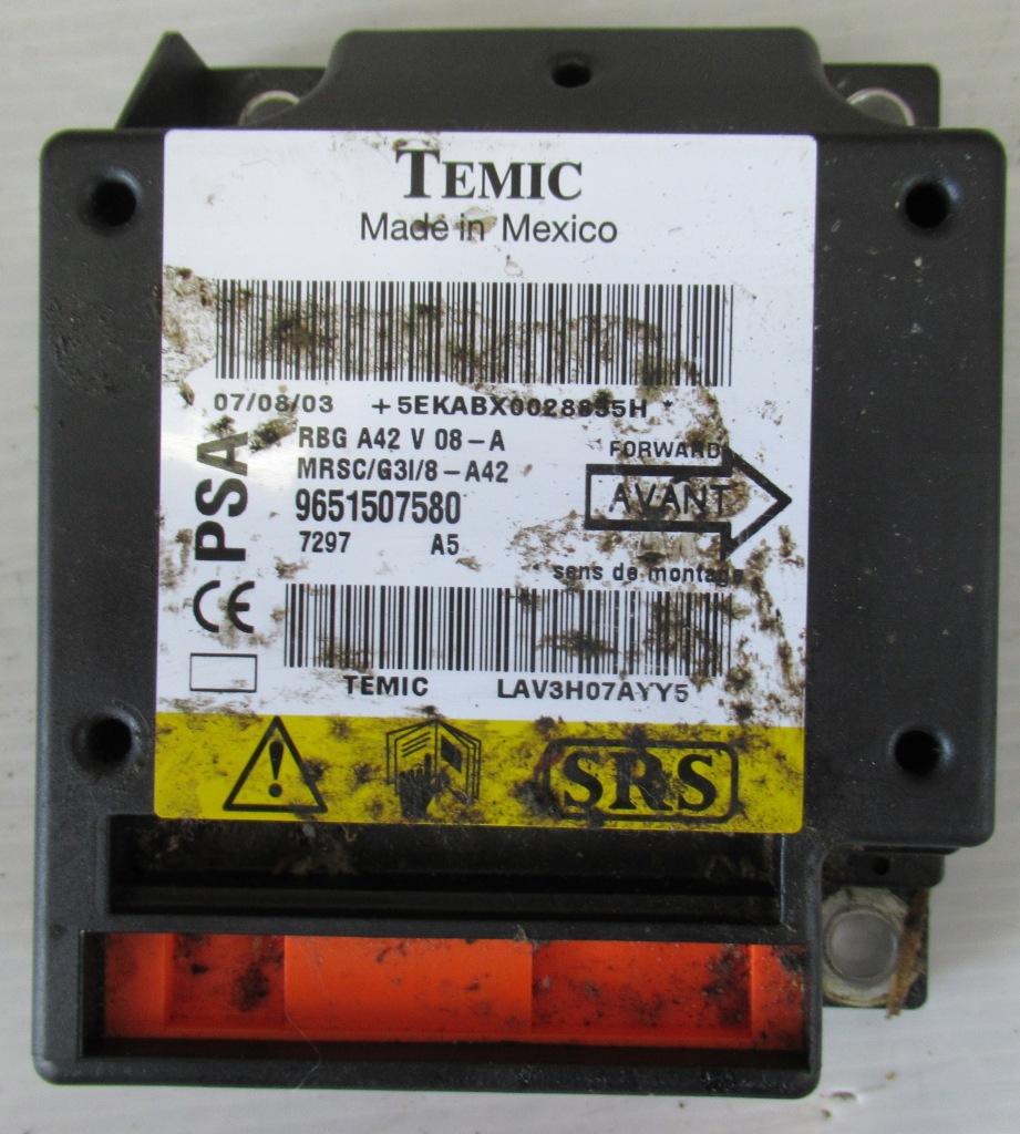 фото №3, Citroen c3 pluriel модуль датчик подушка безопасности 9651507580