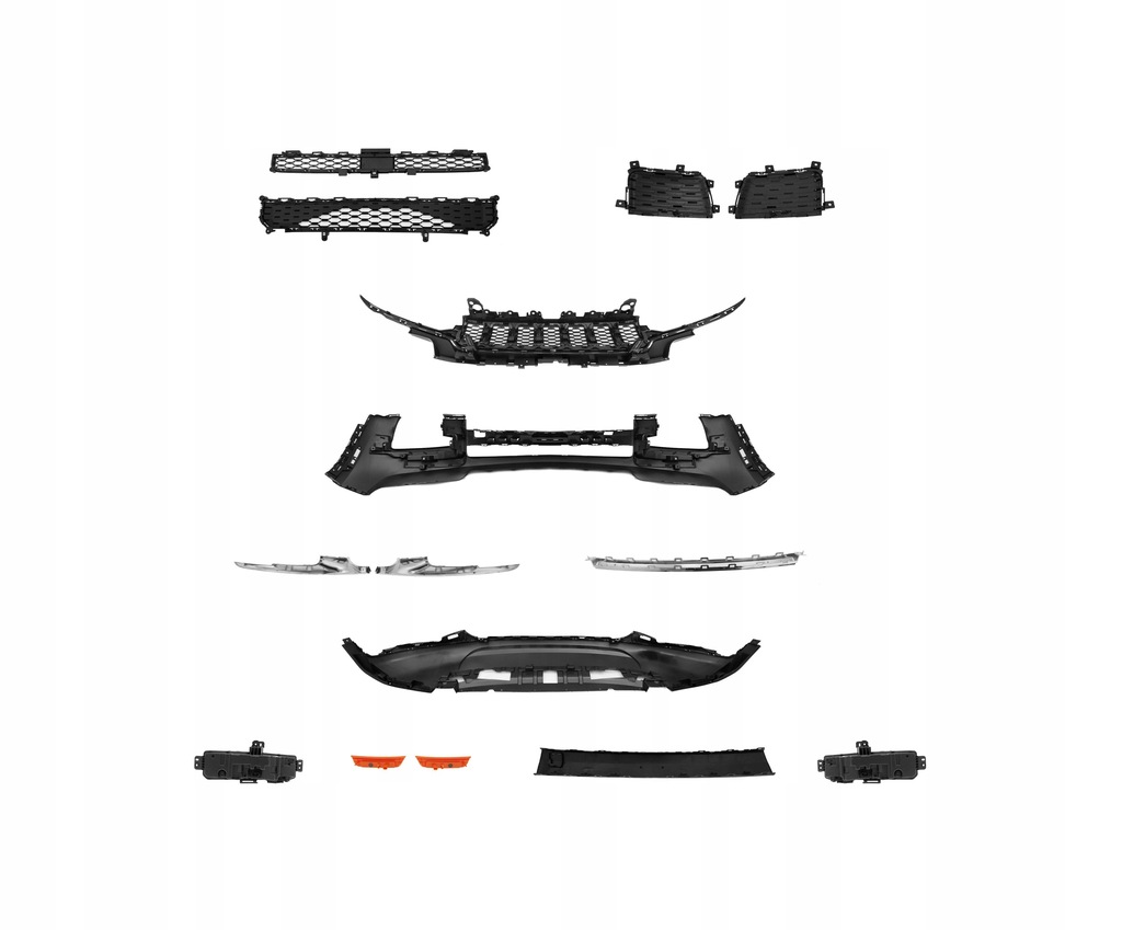 фото №13, Передний бампер do jeep grand cherokee wl 2021- чёрный