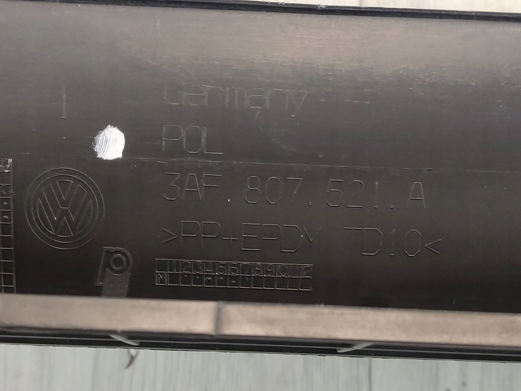 фото №11, Vw passat b7 спойлер накладка бампера задня 3af807521a