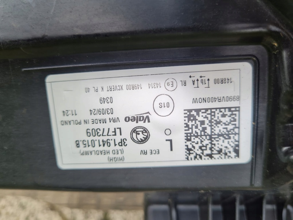 фото №11, Skoda superb iv 4 3p1 полный лампы перед full led matrix high 015b 016b