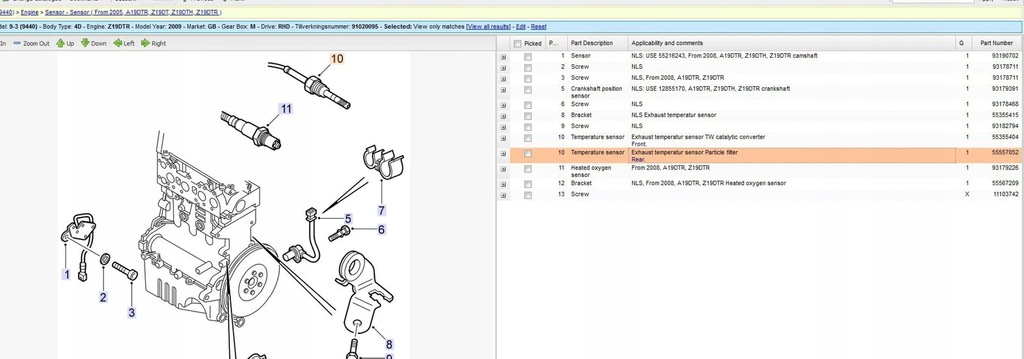 фото №6, Saab 9-3 ver2 2009 датчики температури оливи