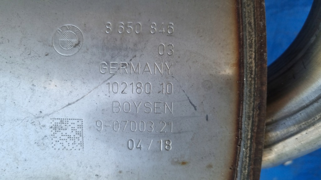 фото №12, Bmw 3 f30 f31 4 f32 f33 f34 гаситель труба выхлопная выхлоп