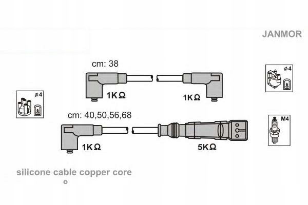 фото №2, Дроти запалювання janmor 7901693 032905483g 32905