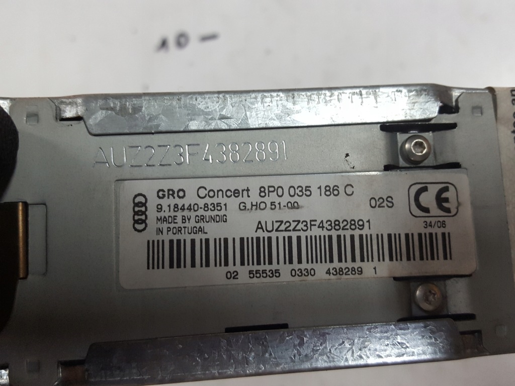 Audi a3 8p 04-08r радіо cd concert 8p0035186c Доставка