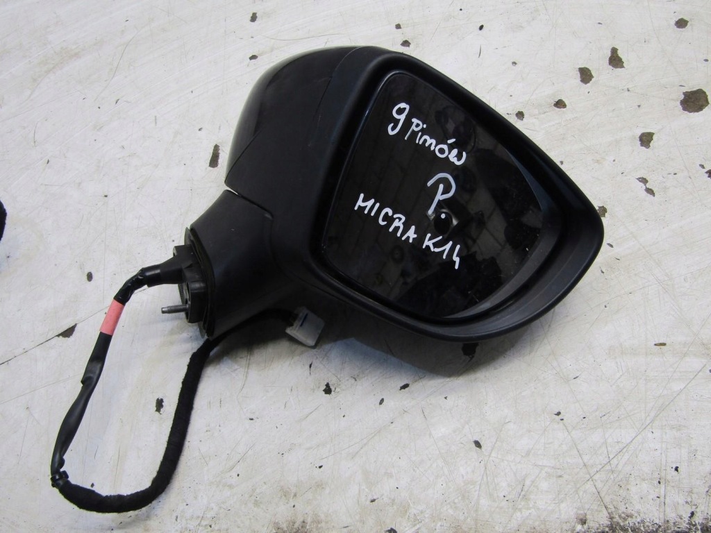 фото №1, Зеркало наружное правое 9 pin nissan micra k14