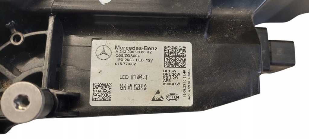 Mercedes eqa eqb a243 w243 full led лампа передняя правая eu a2439069000 Недорого