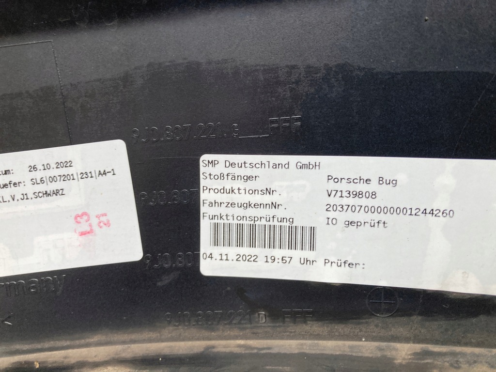 фото №14, Бампер передній перед porsche taycan 9j0 9j0807221