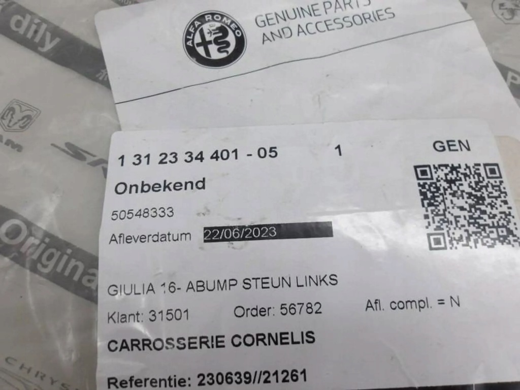 фото №5, Alfa romeo giulia направляющая кронштейн левая бампер задняя