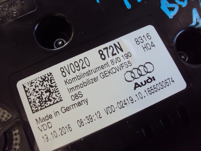 фото №7, Счетчик приборы audi a3 8v lift бензин 2016-