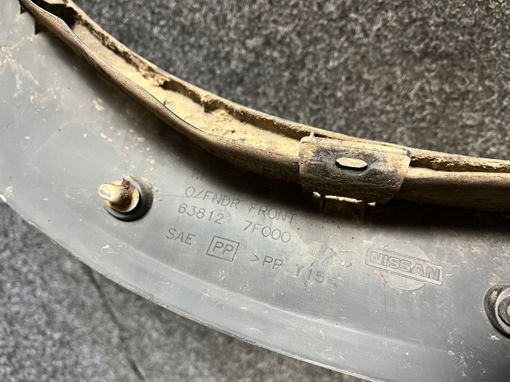 фото №11, Nissan terrano ii lift молдинг крила права перед передня 63812 7f000