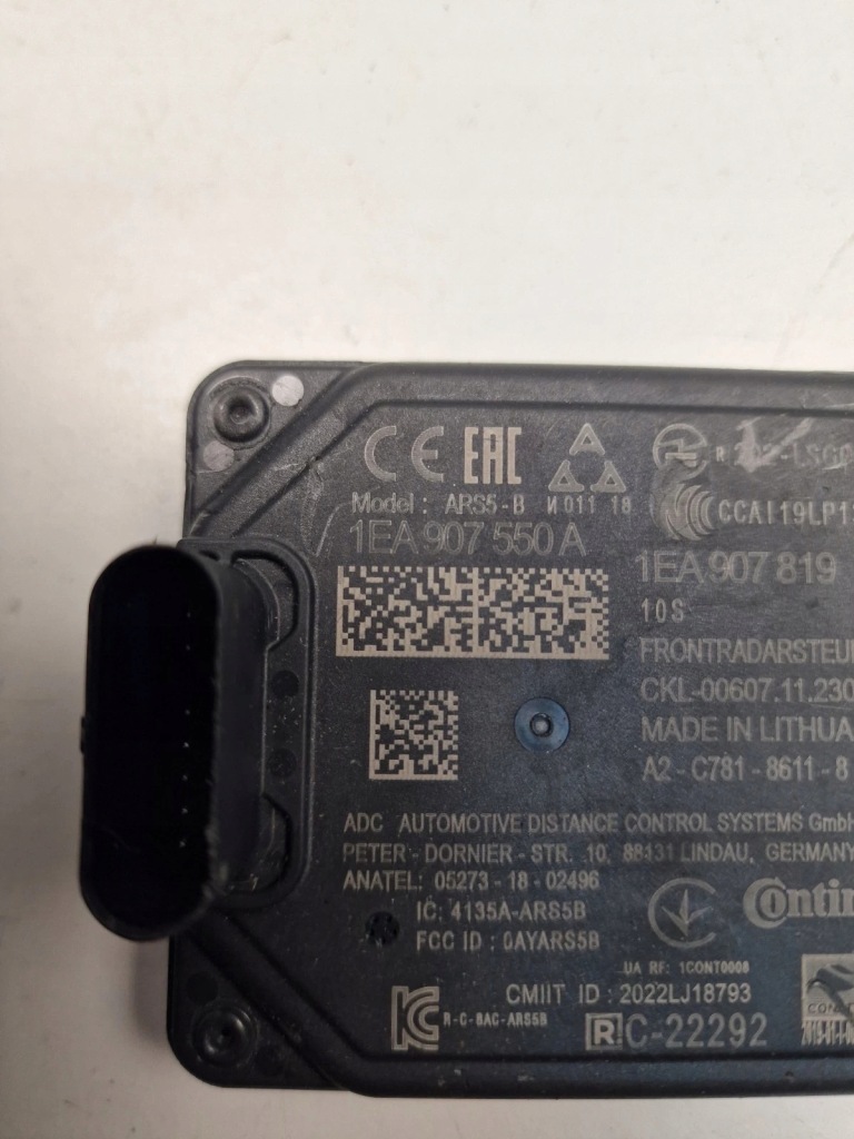 фото №3, Vw id.3 id.4 радар acc distronic датчик 1ea907550a