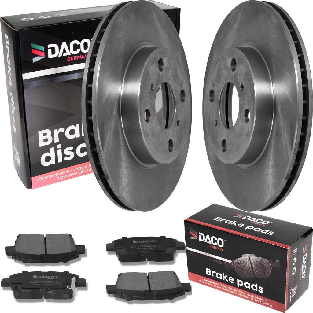 фото №1, Тормозные диски i тормозные колодки daco toyota yaris 99- перед