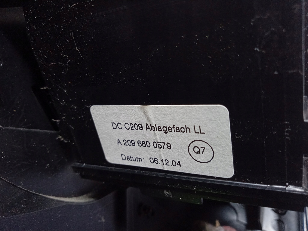 фото №6, Mercedes clk w209 бардачок пасажира eu a2096800191